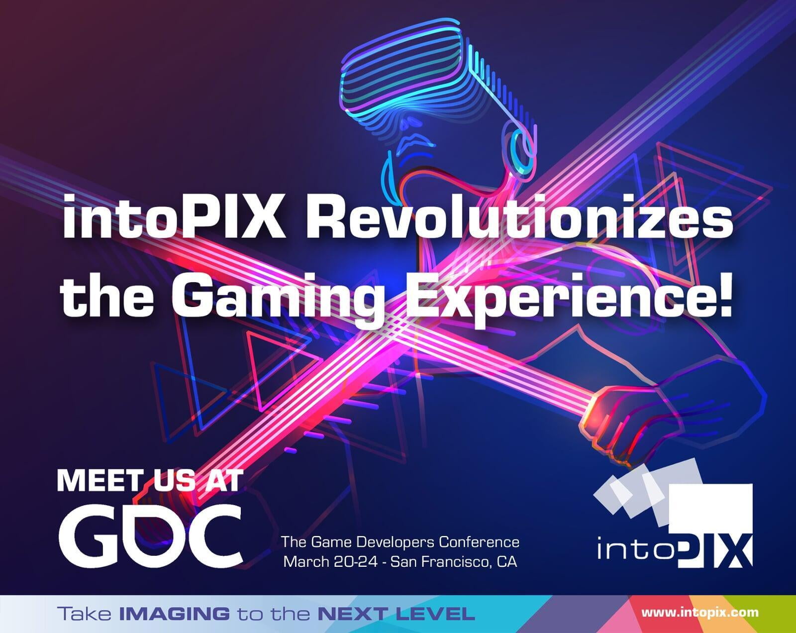 intoPIX revolutionizes the gaming experience at GDC 2023:  Image quality BEYOND reality!